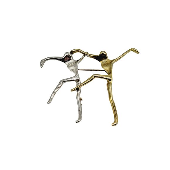 Vintage Iconic 80's MCM Abstract Dancer Brooch (A372) - Picture 1 of 3